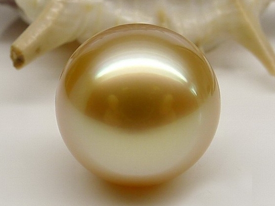 Golden South Sea Pearl Perfect Round